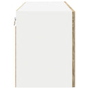 vidaXL Fali üveges szekrény PORTO 2 pcs Sonoma tölgy 60 x 31 x 40 cm
