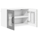 vidaXL Fali üveges szekrény PORTO Beton Szürke 60 x 31 x 40 cm Faanyag