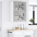 vidaXL Fali konyhaszekrény 2 pcs Beton Szürke 60 x 31 x 40 cm Faanyag