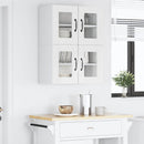 vidaXL Fali üveges szekrény PORTO 2 pcs Magas Fényű Fehér