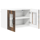 vidaXL Fali üveges szekrény PORTO 2 pcs Füstölt tölgy 60 x 31 x 40 cm