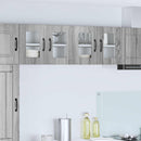 vidaXL Fali üveges szekrény PORTO 2 pcs Szürke Sonoma 60 x 31 x 40 cm