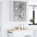 vidaXL Fali üveges szekrény PORTO 2 pcs Szürke Sonoma 60 x 31 x 40 cm