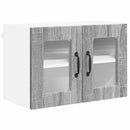 vidaXL Fali üveges szekrény PORTO 2 pcs Szürke Sonoma 60 x 31 x 40 cm