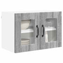 vidaXL Fali üveges szekrény PORTO 2 pcs Szürke Sonoma 60 x 31 x 40 cm