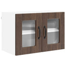 vidaXL Fali üveges szekrény PORTO Barna Tölgy 60 x 31 x 40 cm Faanyag