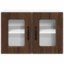 vidaXL Fali konyhaszekrény 2 pcs Barna Tölgy 60 x 31 x 40 cm Faanyag