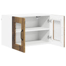vidaXL Fali üveges szekrény PORTO Öreg fa 60 x 31 x 40 cm Faanyag