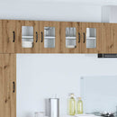 vidaXL Fali konyhaszekrény 2 pcs Artisan tölgy 60 x 31 x 40 cm Faanyag