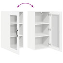 vidaXL Fali konyhaszekrény polcokkal Fehér 40 x 31 x 80 cm Faanyag