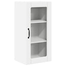 vidaXL Fali üveges szekrény PORTO 2 pcs Fehér 40 x 31 x 80 cm Faanyag