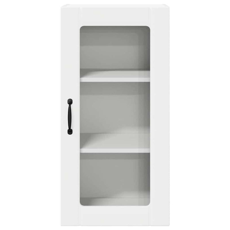 vidaXL Fali konyhaszekrény ajtóval 2 pcs Fehér 40 x 31 x 80 cm Faanyag