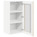 vidaXL Fali üveges szekrény PORTO 2 pcs Sonoma tölgy 40 x 31 x 80 cm
