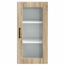 vidaXL Fali üveges szekrény PORTO 2 pcs Sonoma tölgy 40 x 31 x 80 cm