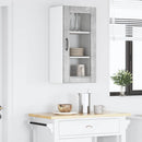 vidaXL Fali üveges szekrény PORTO Beton Szürke 40 x 31 x 80 cm Faanyag