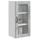 vidaXL Fali üveges szekrény PORTO 2 pcs Beton Szürke 40 x 31 x 80 cm