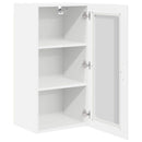 vidaXL Fali konyhaszekrény Magas Fényű Fehér 40 x 31 x 80 cm Faanyag