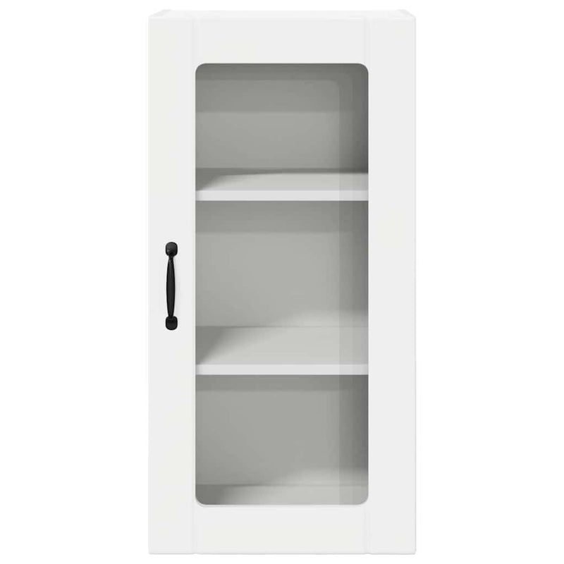 vidaXL Fali konyhaszekrény Magas Fényű Fehér 40 x 31 x 80 cm Faanyag