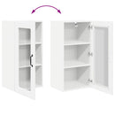 vidaXL Fali konyhaszekrény Magas Fényű Fehér 40 x 31 x 80 cm Faanyag