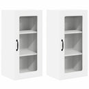 vidaXL Fali konyhaszekrény 2 pcs Magas Fényű Fehér 40 x 31 x 80 cm