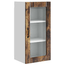 vidaXL Fali üveges szekrény PORTO 2 pcs Füstölt tölgy 40 x 31 x 80 cm