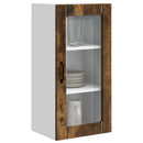 vidaXL Fali üveges szekrény PORTO 2 pcs Füstölt tölgy 40 x 31 x 80 cm