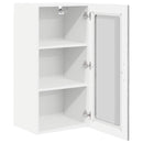 vidaXL Fali üveges szekrény PORTO 2 pcs Szürke Sonoma 40 x 31 x 80 cm