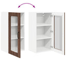 vidaXL Fali konyhaszekrény ajtóval Barna Tölgy 40 x 31 x 80 cm Faanyag