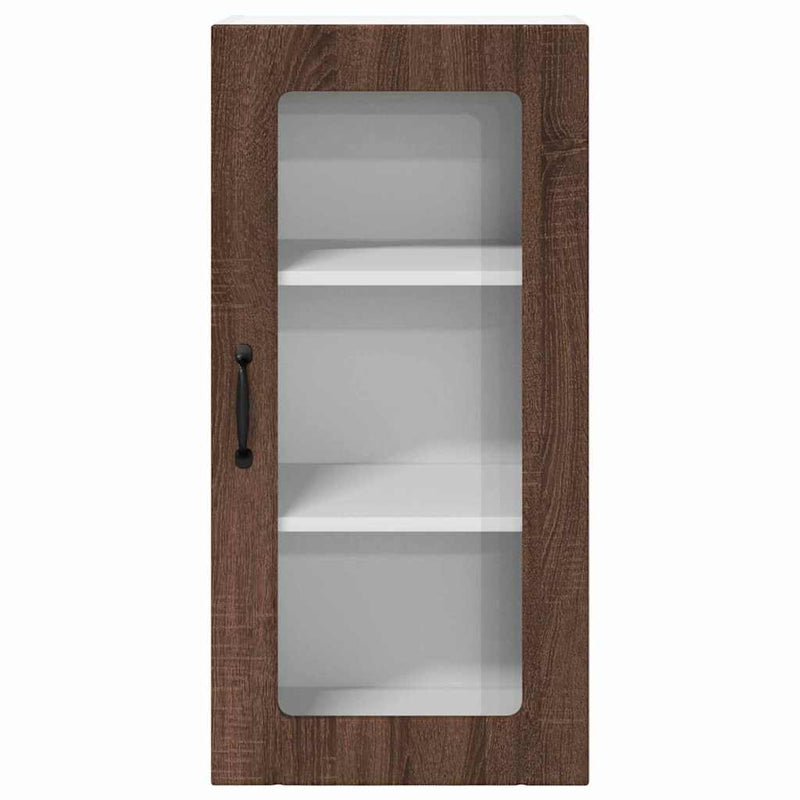 vidaXL Fali konyhaszekrény 2 pcs Barna Tölgy 40 x 31 x 80 cm Faanyag