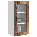 vidaXL Fali üveges szekrény PORTO Öreg fa 40 x 31 x 80 cm Faanyag