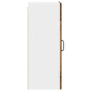 vidaXL Fali üveges szekrény PORTO 2 pcs Öreg fa 40 x 31 x 80 cm