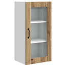 vidaXL Fali üveges szekrény PORTO 2 pcs Artisan tölgy 40 x 31 x 80 cm