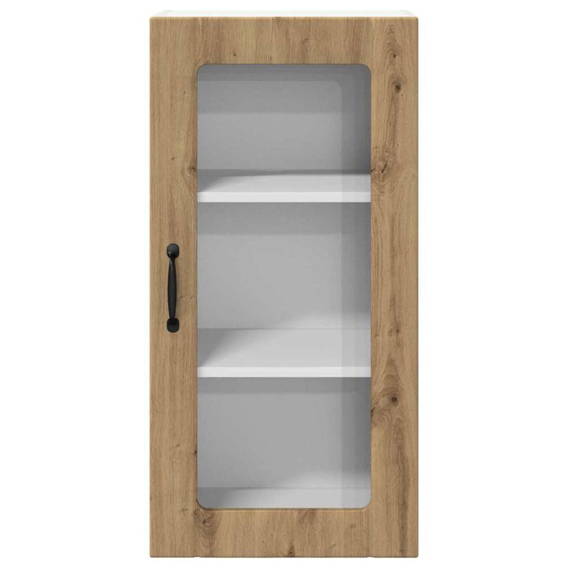 vidaXL Fali konyhaszekrény 2 pcs Artisan tölgy 40 x 31 x 80 cm Faanyag