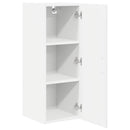 vidaXL Fali Szekrény PORTO 2 pcs Fehér 30 x 31 x 80 cm Faanyag
