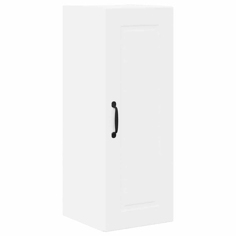 vidaXL Fali konyhaszekrény ajtóval 2 pcs Fehér 30 x 31 x 80 cm Faanyag