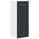 vidaXL Fali Szekrény PORTO 2 pcs Fekete 30 x 31 x 80 cm Faanyag