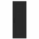 vidaXL Fali konyhaszekrény 2 pcs Fekete 30 x 31 x 80 cm Faanyag