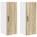 vidaXL Fali Szekrény PORTO 2 pcs Sonoma tölgy 30 x 31 x 80 cm Faanyag