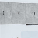 vidaXL Fali konyhaszekrény Beton Szürke 30 x 31 x 80 cm Faanyag