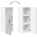 vidaXL Fali konyhaszekrény Beton Szürke 30 x 31 x 80 cm Faanyag