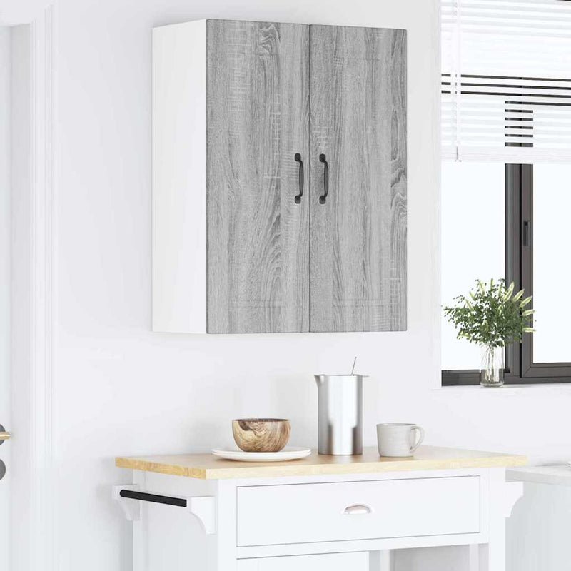 vidaXL Fali konyhaszekrény Szürke Sonoma 30 x 31 x 80 cm Faanyag