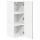 vidaXL Fali Szekrény PORTO 2 pcs Szürke Sonoma 30 x 31 x 80 cm Faanyag