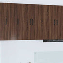 vidaXL Fali konyhaszekrény 2 pcs Barna Tölgy 30 x 31 x 80 cm Faanyag