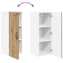 vidaXL Fali konyhaszekrény Artisan tölgy 30 x 31 x 80 cm Faanyag