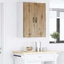 vidaXL Fali Szekrény PORTO 2 pcs Artisan tölgy 30 x 31 x 80 cm Faanyag