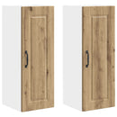 vidaXL Fali Szekrény PORTO 2 pcs Artisan tölgy 30 x 31 x 80 cm Faanyag