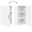 vidaXL Fali konyhaszekrény polcokkal Fehér 40 x 31 x 80 cm Faanyag