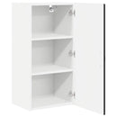 vidaXL Fali Szekrény PORTO Fekete 40 x 31 x 80 cm Faanyag