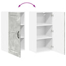 vidaXL Fali konyhaszekrény Beton Szürke 40 x 31 x 80 cm Faanyag