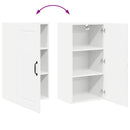 vidaXL Fali konyhaszekrény Magas Fényű Fehér 40 x 31 x 80 cm Faanyag